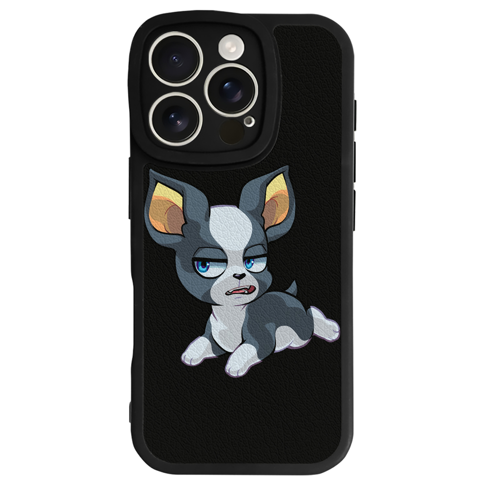 （画像用） ジョジョの奇妙な冒険 イギー JoJo's Bizarre Adventure Iggy 【iPhone 16シリーズ対応】シリコンスマホケース（レザー調） 材質：シリコン